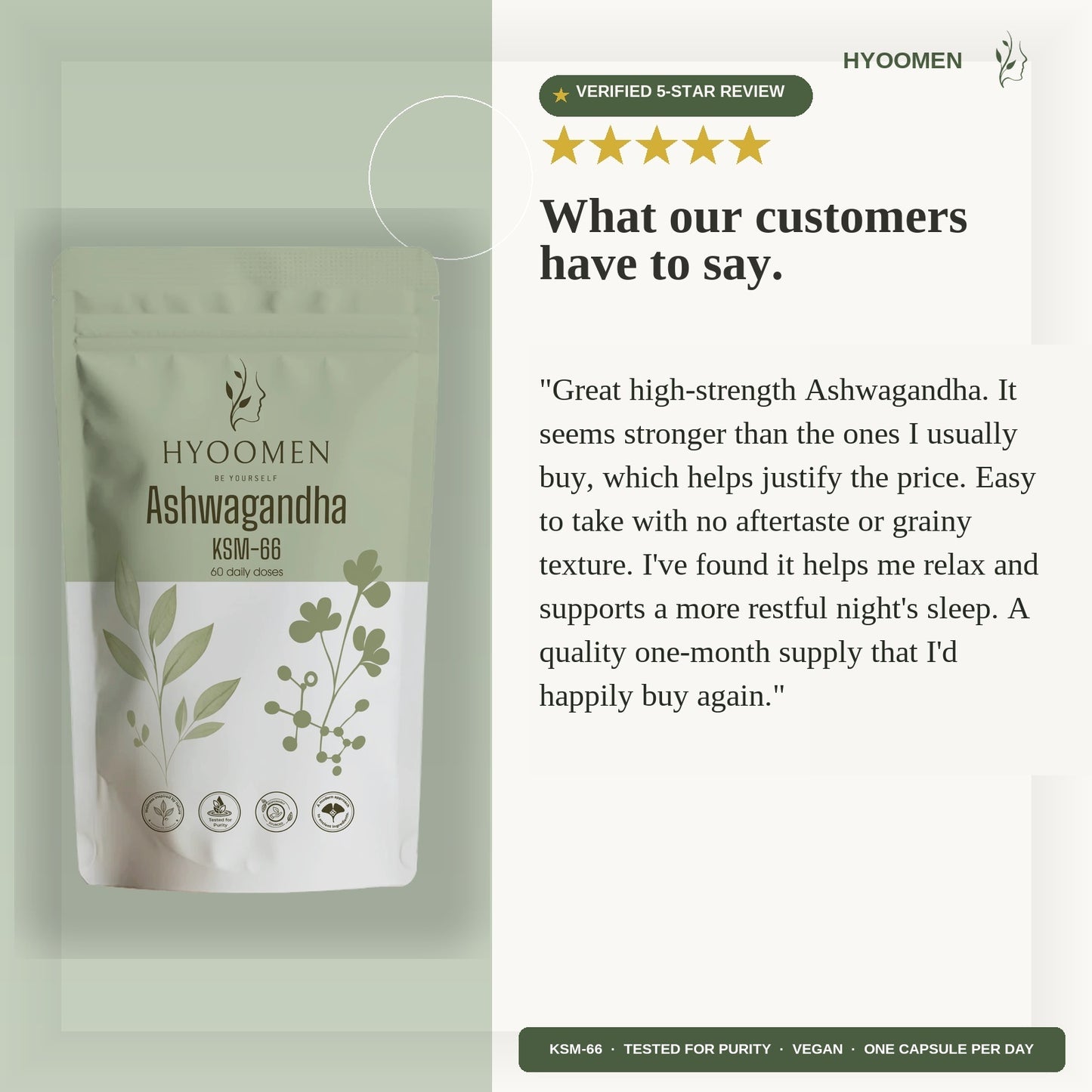 Ashwagandha KSM-66 — Calm, Balance & Stress Relief