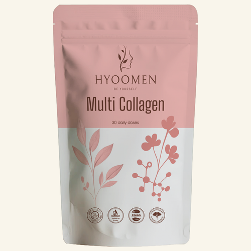 Hyoomen Multi Collagen Peptides full product pouch